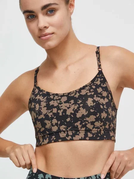 Спортен сутиен Casall с десен кафяво