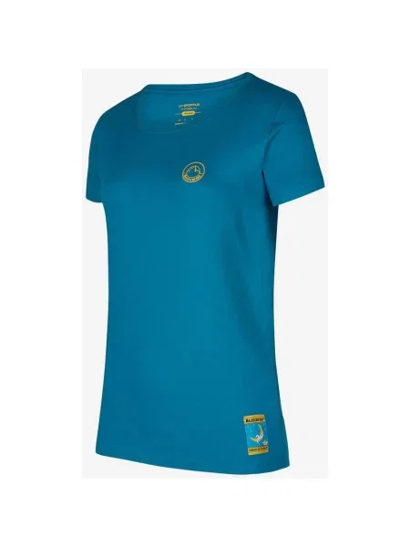 Koszulka La Sportiva Climbing on the Moon capri L niebieski