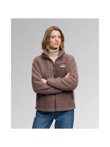 Polar Superdry Heritage Full Zip XS brązowy