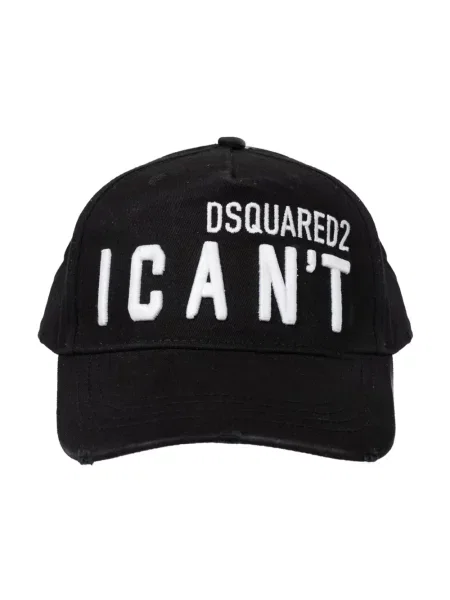 Czapka z daszkiem Dsquared2 czarna