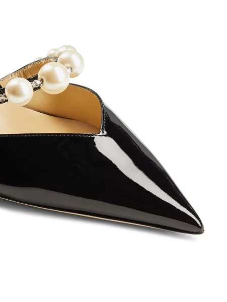 Czółenka Jimmy Choo z perełkami czarna