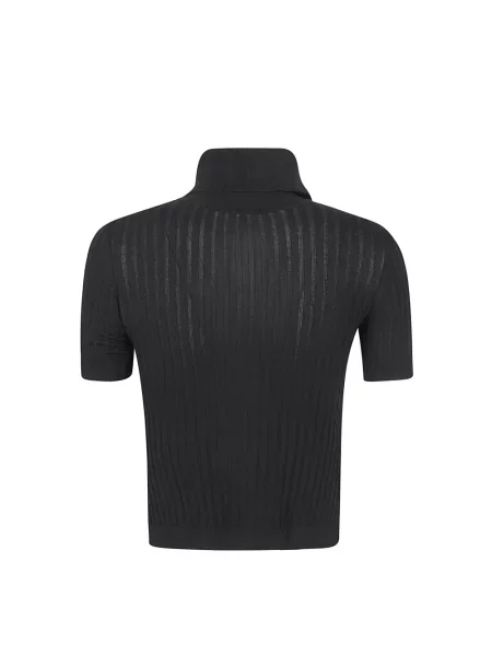 Dzianinowy sweter Elisabetta Franchi czarny