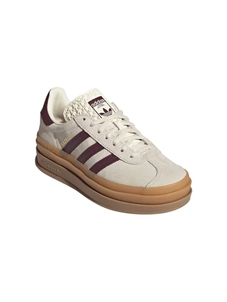 Sneakerși Adidas Gazelle de lână bej