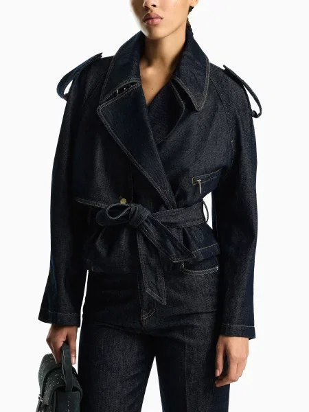 Прямые джинсы Emporio Armani синие