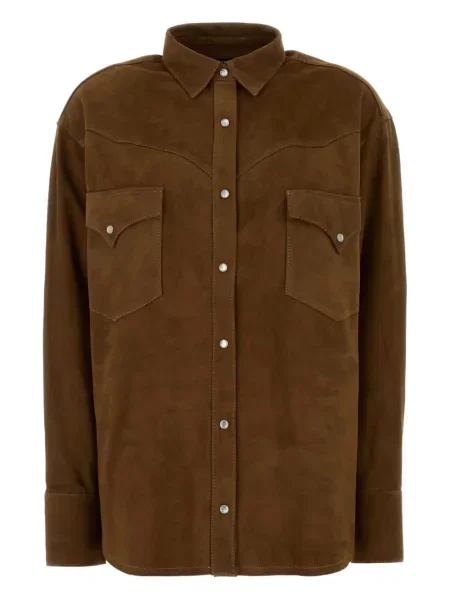 Koszula Lois Jeans zamszowa brązowa