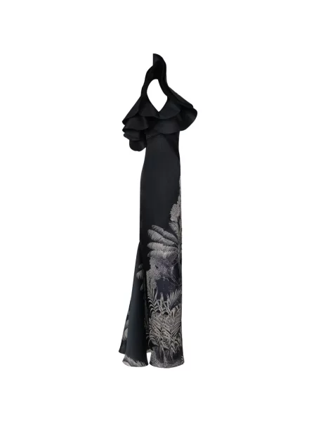 Rochie maxi Johanna Ortiz cu un umăr gol negru