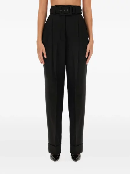 Pantaloni Max Mara streetstyle negru