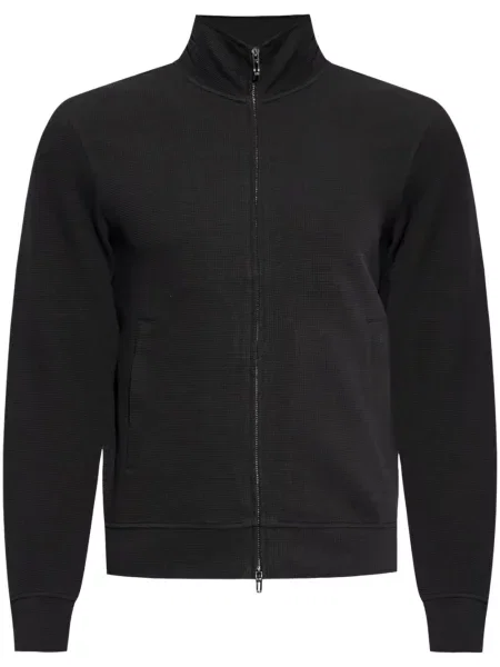 Hanorac cu fermoar Emporio Armani negru