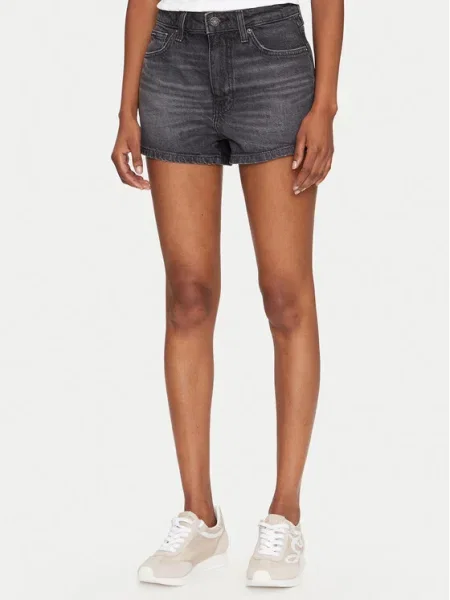 Guess Pantaloni scurți de blugi negru