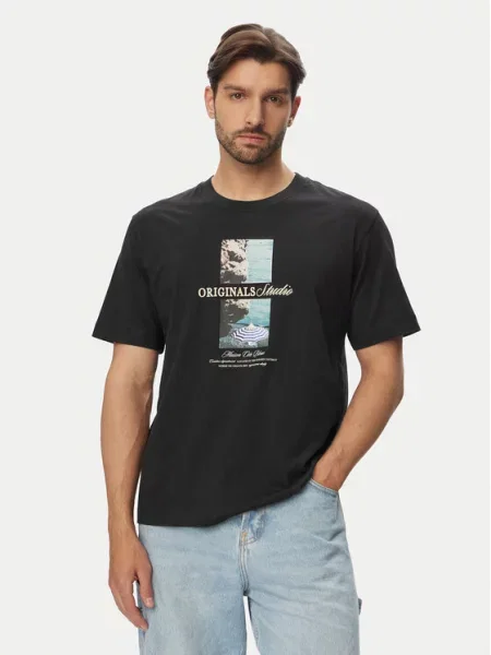 Jack & Jones T-Shirt Norrebro Photo μαύρο
