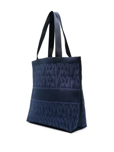 Torba Moncler żakardowa niebieska