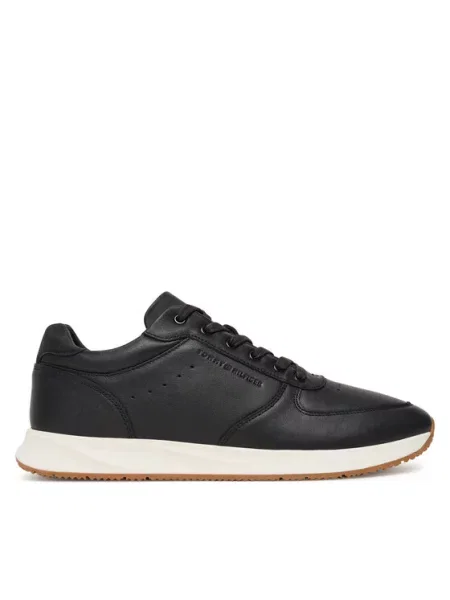 Tommy Hilfiger Sneakersy Premium Leather Hybrid czarny