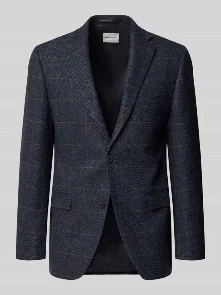 Marynarka na 2 o kroju slim fit z żywej wełny Roy Robson granatowa