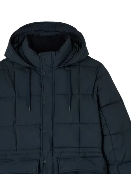 Geacă cu puf A.p.c. cu glugă albastru
