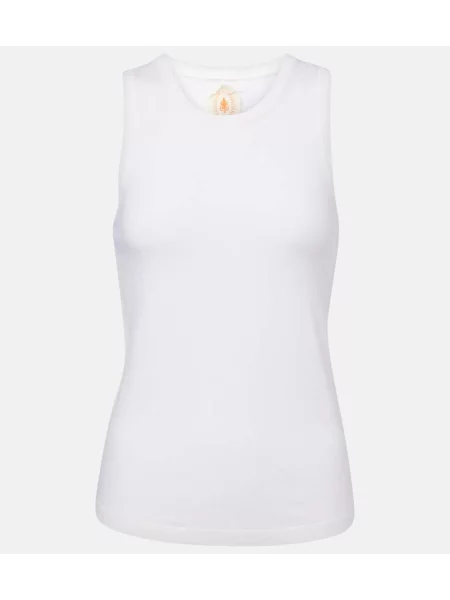 Top Jardin Des Orangers din cașmir alb