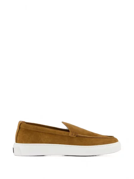 Chiloți Woolrich din piele slip-on maro