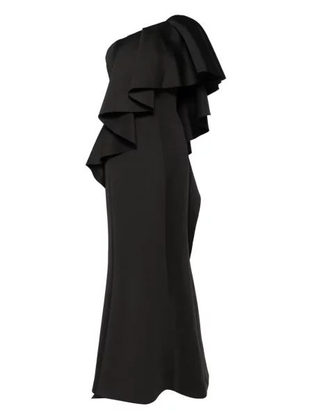 Rochie Saiid Kobeisy cu volane de costum negru