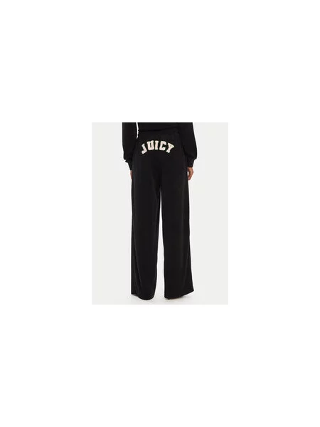 Juicy Couture Spodnji del trenirke Regan Wide Leg črna