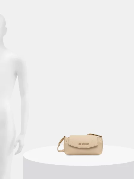Кожаная сумка через плечо Love Moschino