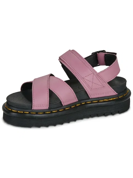 Sandále Dr. Martens ružová