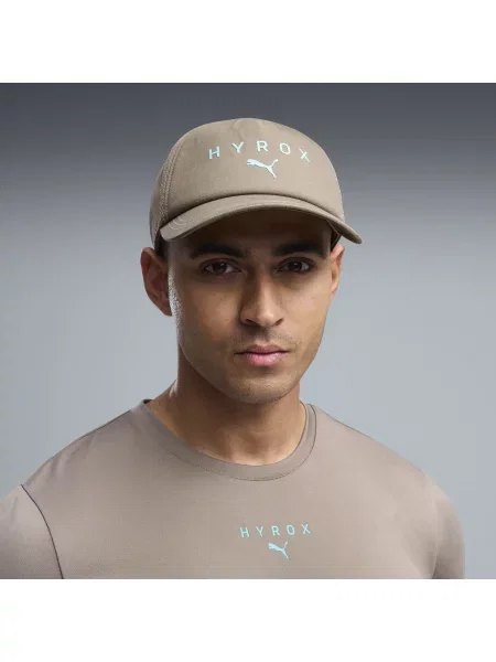 Czapka typu trucker PUMA × HYROX Akcesoria Beżowy OSFA szara