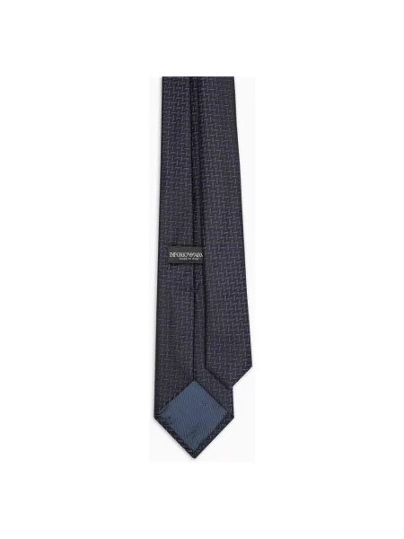 Krawat Emporio Armani elegancki niebieski