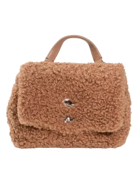 Torebka Zanellato typu teddy brązowa