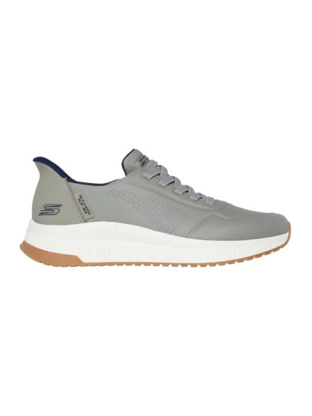 Sneakersy Skechers skórzane zielone