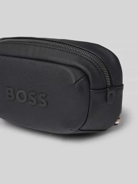 Saszetka nerka z detal z logo model Catch Boss czarna
