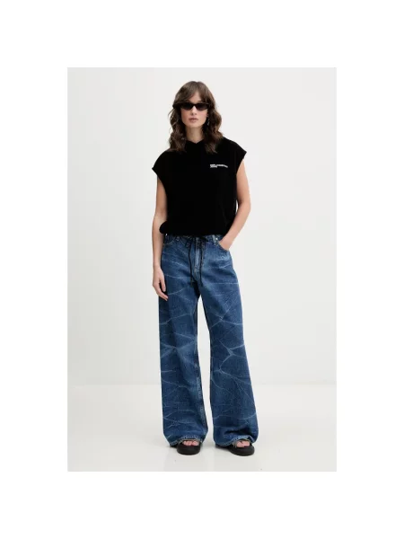 Bluza z kapturem Karl Lagerfeld czarna