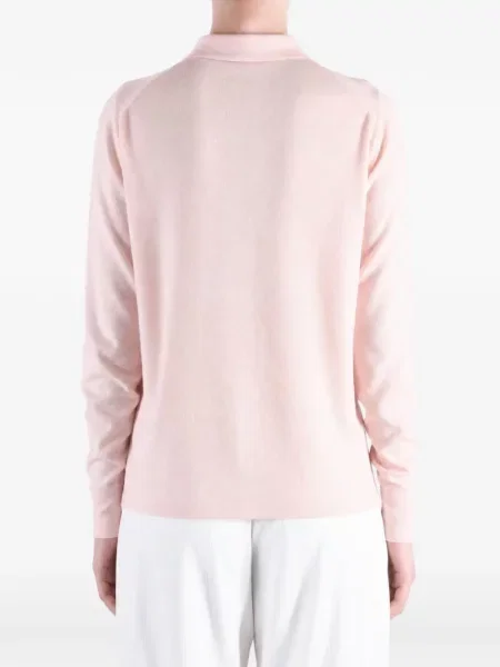 Gulerat tricou polo Auralee roz