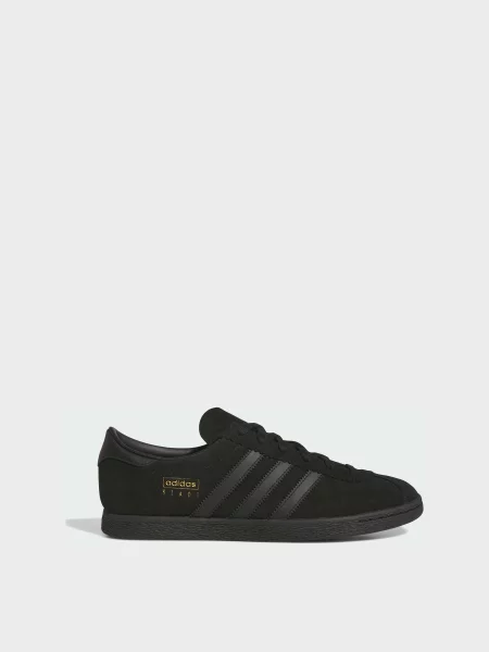 Кожаные кеды Adidas черные