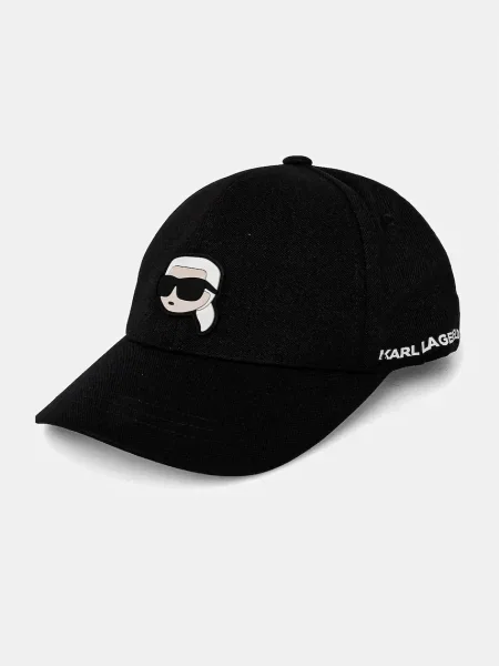 Karl Lagerfeld sapca cu imprimeu negru