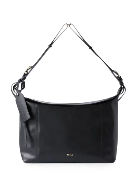 Geantă Furla din piele cu imagine negru
