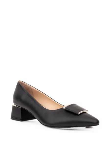 Pantofi cu toc Sergio Moretti Firenze cu cataramă negru