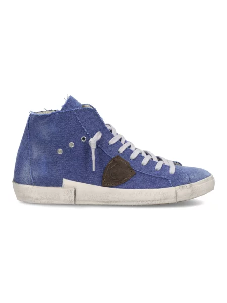 Buty do tenisa Philippe Model skórzane do tenisa niebieskie