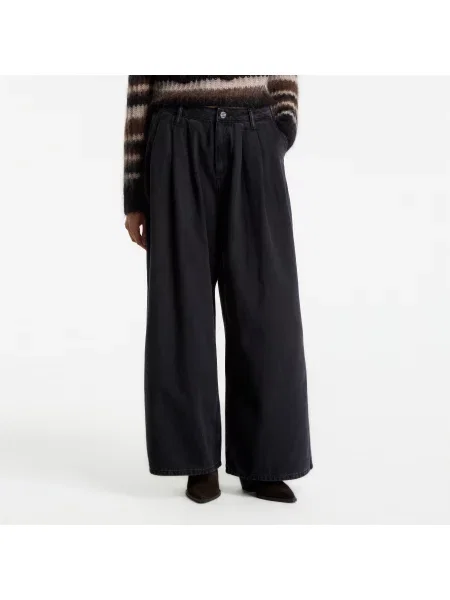 Jeansy AllSaints Axis Pleat Jean Black 30 czarne