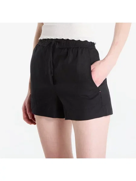 Σορτς Tommy Hilfiger Ess Linen Pull On Short Black S μαύρο