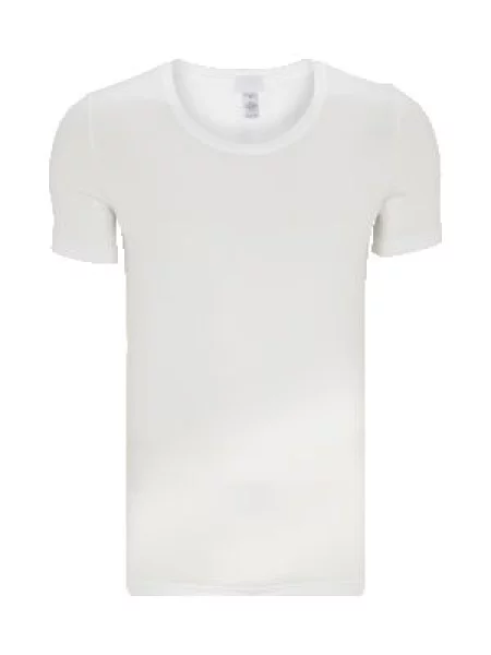 T-shirt z okrągłym dekoltem Hanro biała