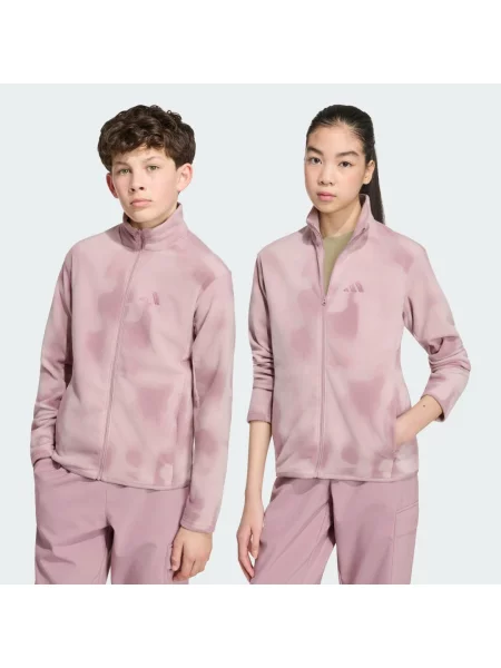 Dětská flísová bunda Terrex Kids Multi CLIMAWARM se po celé délce