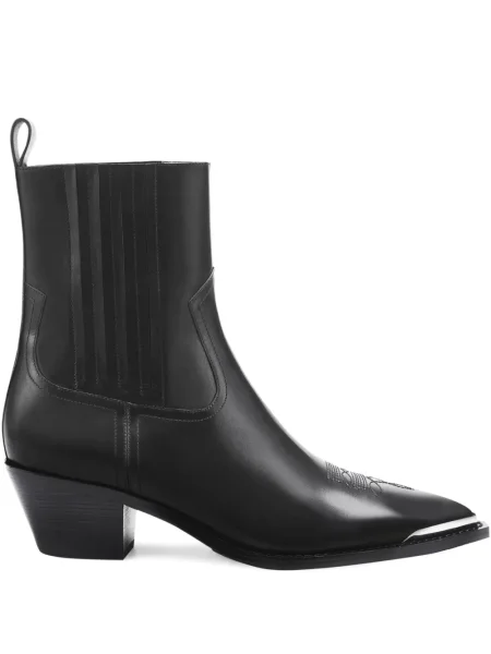 Botine chelsea Potamy din piele negru