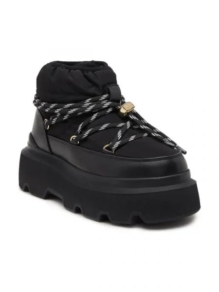 INUIKII Bocanci ENDURANCE PUFFER cu adaos de piele negru