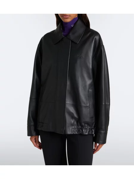 Geanta de piele Loewe negru