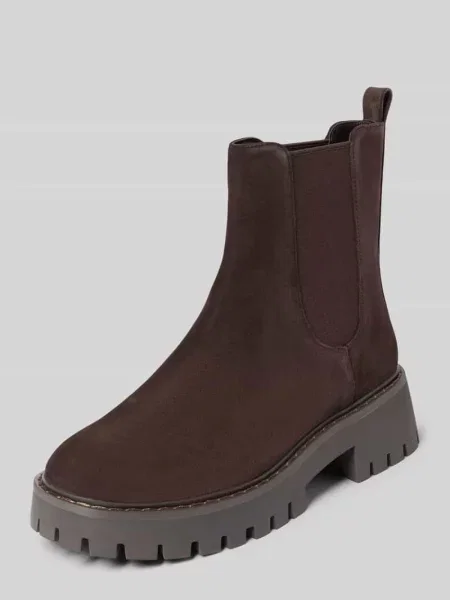 MICHAEL Michael Kors sztyblety zamszowe Asher Flat Bootie brązowe