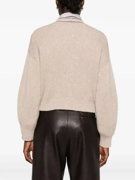 Cardigan Brunello Cucinelli cu paiete