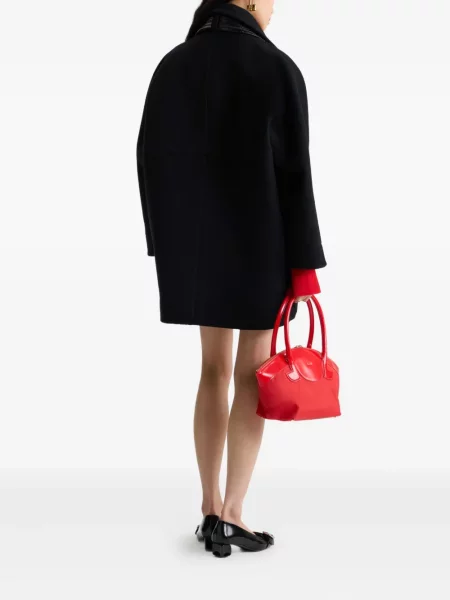 Вълнено палто Patou черно