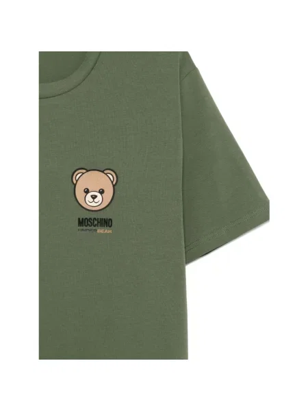 Koszulka Moschino z nadrukiem typu teddy zielona