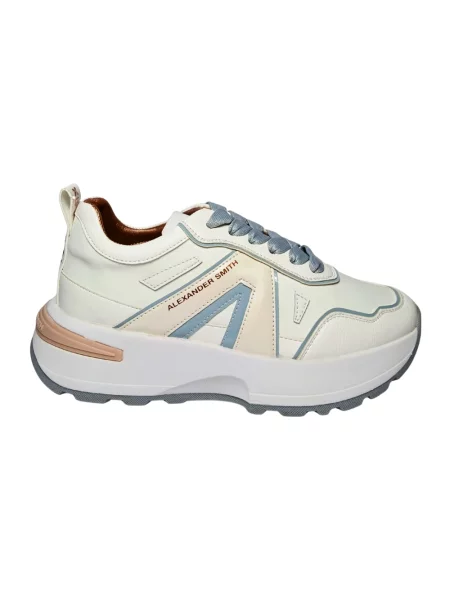 Sneakersy Alexander Smith skórzane białe