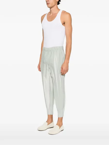 Pantaloni Issey Miyake Men conici verde