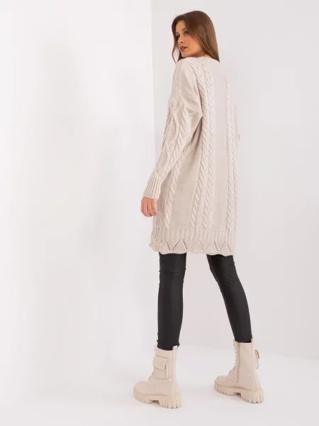 Rochie Fashionhunters tricotate de costum bej